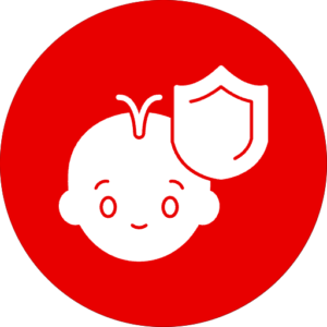 a child's face with insurance sign near his head of the hospital providing top healthcare specialities in Jaunpur.