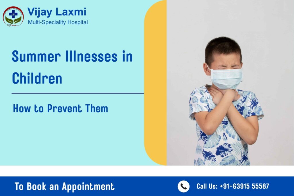 flyer for summer illnesses in children.