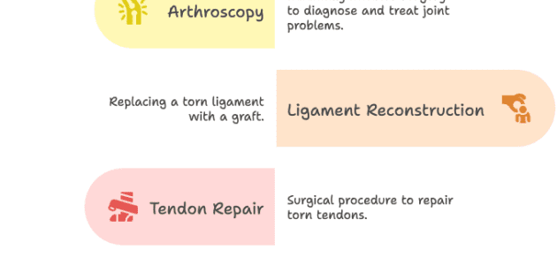 Chart of common Sports Injuries That May Require Surgery made with napkin ai.