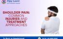 a man showing Shoulder pain and the banner reads shoulder pain treatment in jaunpur