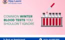 Common winter blood tests illustration.
