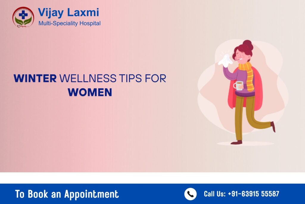 winter health tips for women illustration