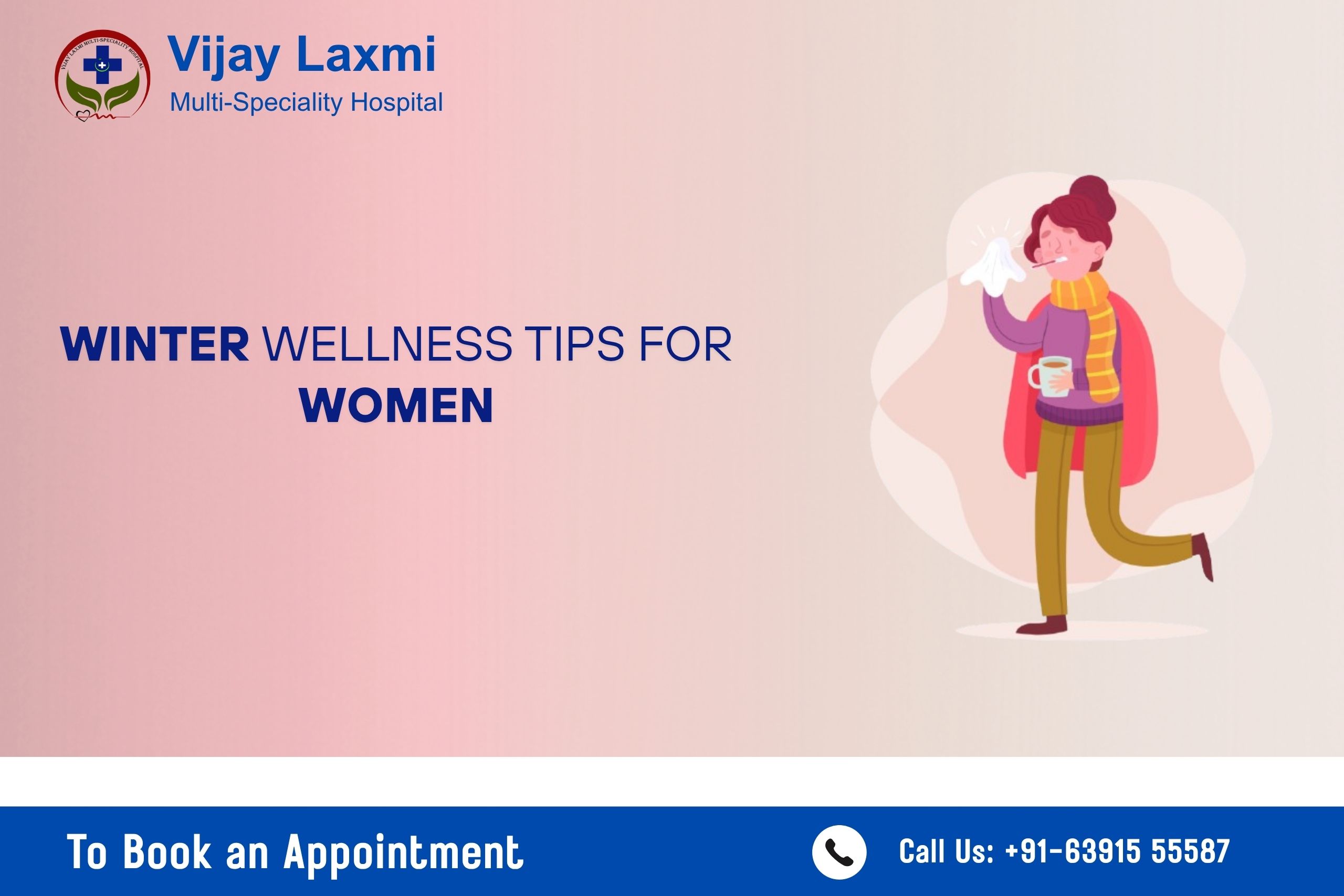 winter health tips for women illustration